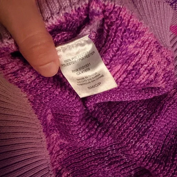 Barbie Women's Vibrant Pink and Purple Crewneck Sweater - Picture 6 of 6